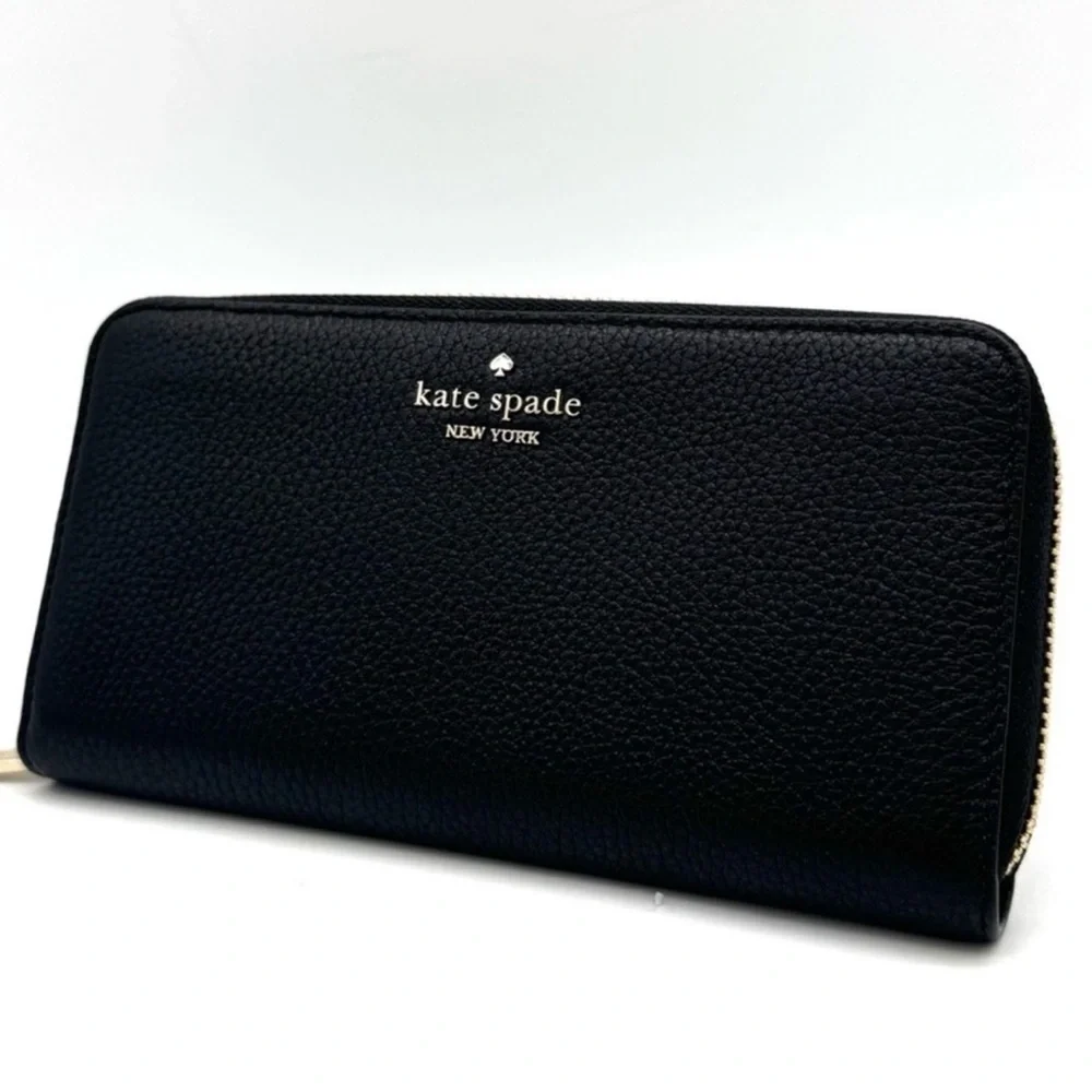 Kate Spade Leila Large Continental Wallet Black/Gold